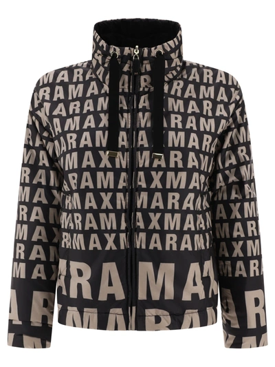 Shop Max Mara The Cube "bilogo" Reversible Jacket In Water Resistant Technical Canvas