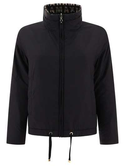 Shop Max Mara The Cube "bilogo" Reversible Jacket In Water Resistant Technical Canvas