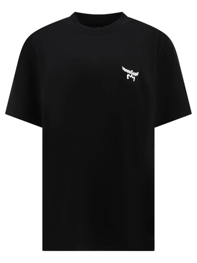 Shop Mcm T Shirt With Embroidered Logo