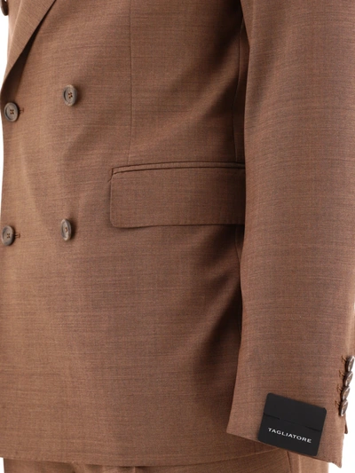 Shop Tagliatore Wool Double Breasted Suit
