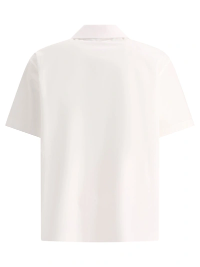 Shop Valentino Bowling Shirt With Rubberised V Detail