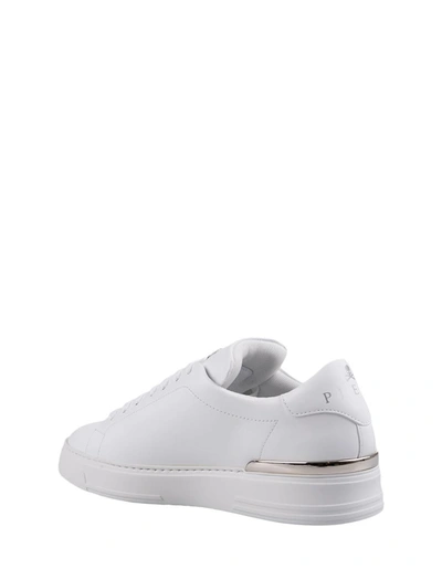 Shop Philipp Plein Hexagon Low-top Sneakers In White