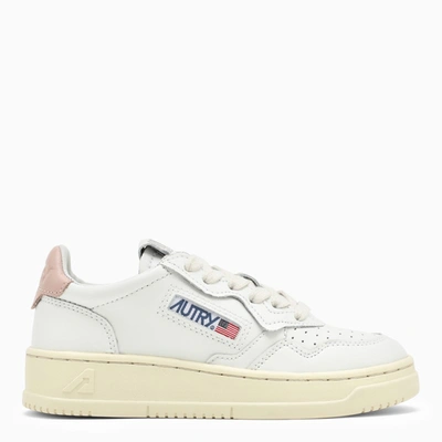 Autry Medalist White/pink Pow Trainer In White
