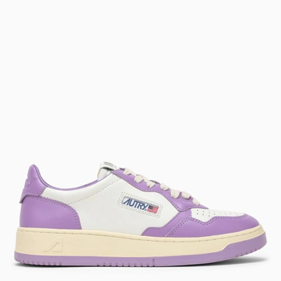 Shop Autry Medalist White/lilac Trainer In Multicolor