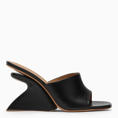 Off-white Jug Wedge-heel Leather Sandals In Black