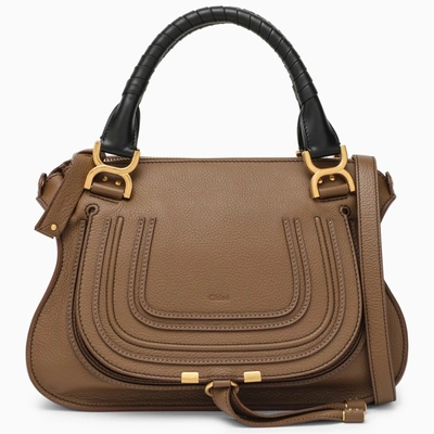 Shop Chloé Medium Marcie Palm Brown Leather Bag