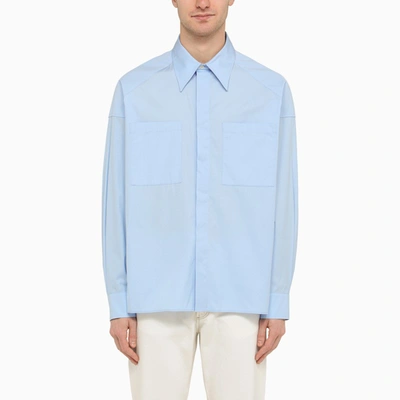 Shop Apc A.p.c. X Nrl Blue Cotton Shirt