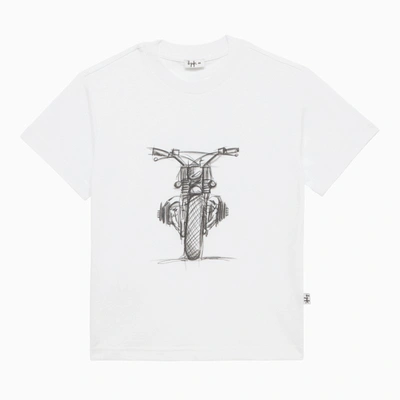 Shop Il Gufo White Cotton T-shirt With Print