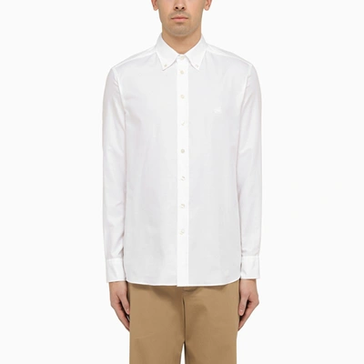 Shop Etro White Cotton Button-down Shirt