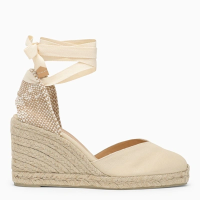 Shop Castaã±er Castañer | Ivory Chiara 8/001 Espadrilles In White