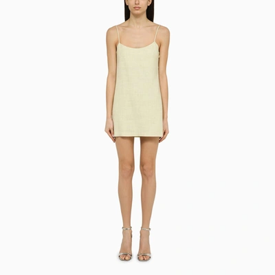 Shop Philosophy | Light Yellow Linen-blend Mini Dress