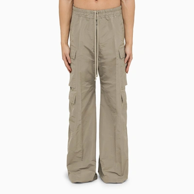 Shop Rick Owens | Wide Cargobelas Trousers Pearl Grey In Beige