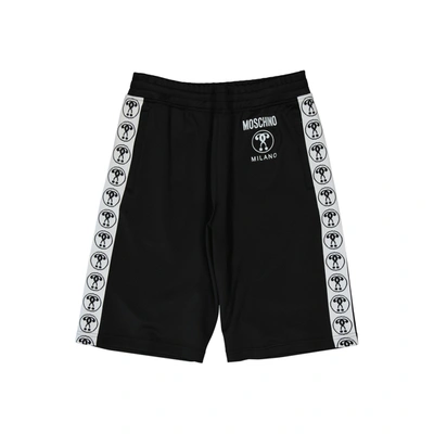 Shop Moschino Couture Contrasting Band Shorts In Black