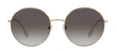 Shop Burberry Pippa Be 3132 11098g Oversized Round Sunglasses In Grey