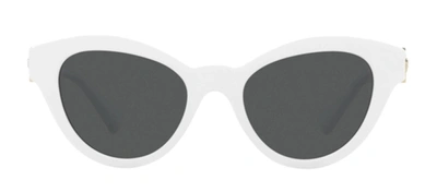 Shop Versace Ve 4435 314/87 Cat Eye Sunglasses In Grey