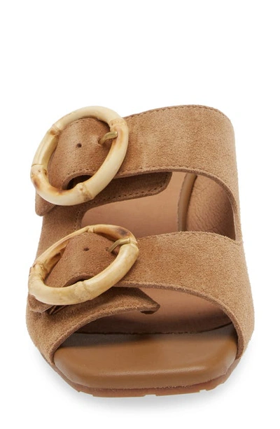 Chocolat Blu Eliza Sandal In Camel Suede