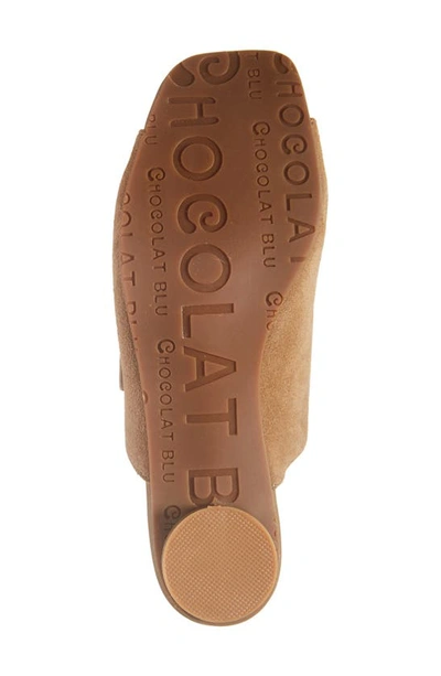 Chocolat Blu Eliza Sandal In Camel Suede