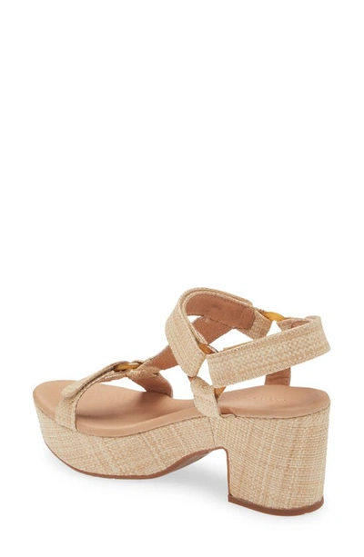 Chocolat Blu Gilory Platform Sandal In Natural Raffia