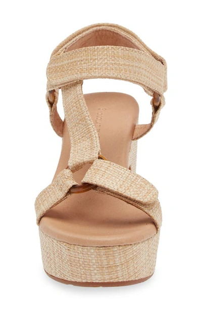 Chocolat Blu Gilory Platform Sandal In Natural Raffia