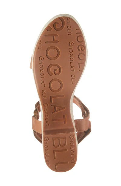 Shop Chocolat Blu Gilory Platform Sandal In Whiskey Leather