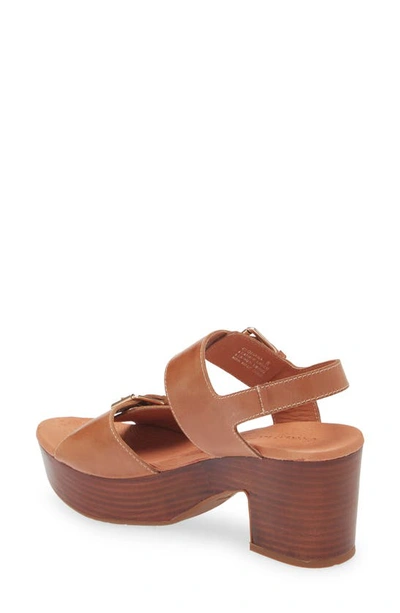 Shop Chocolat Blu Gloriana Platform Sandal In Whiskey Leather