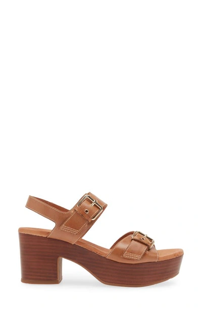 Shop Chocolat Blu Gloriana Platform Sandal In Whiskey Leather