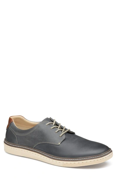 Shop Johnston & Murphy 'mcguffey' Plain Toe Derby In Gray Oiled Full Grain