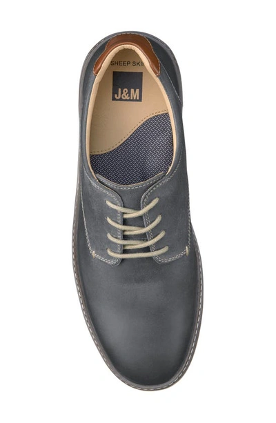 Johnston & Murphy 'mcguffey' Plain Toe Derby In Gray Oiled Full Grain