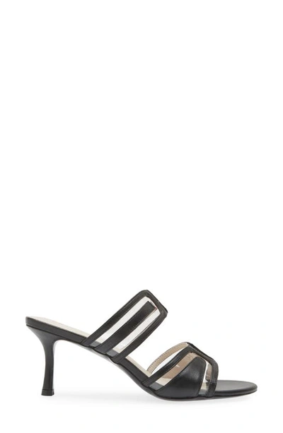 Shop Koko + Palenki Maze Slide Sandal In Black Leather