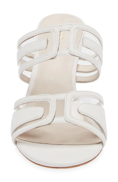 Shop Koko + Palenki Maze Slide Sandal In White Leather