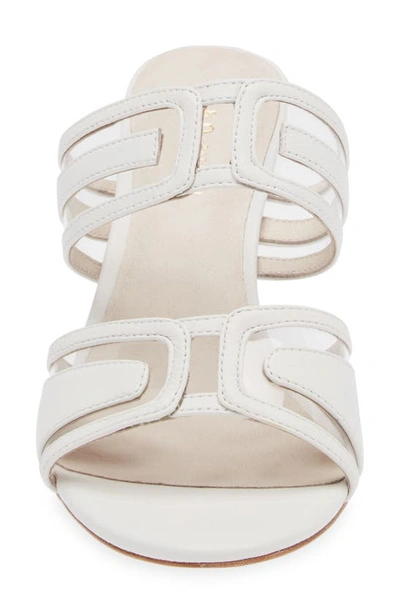 Koko + Palenki Maze Slide Sandal In White Leather