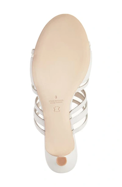 Shop Koko + Palenki Maze Slide Sandal In White Leather