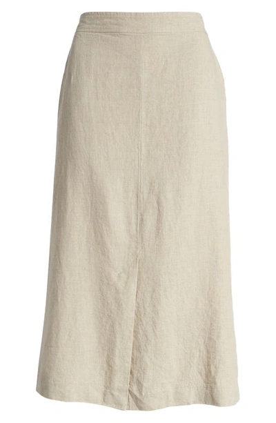Shop Masai Copenhagen Masalud Linen Skirt In Natural