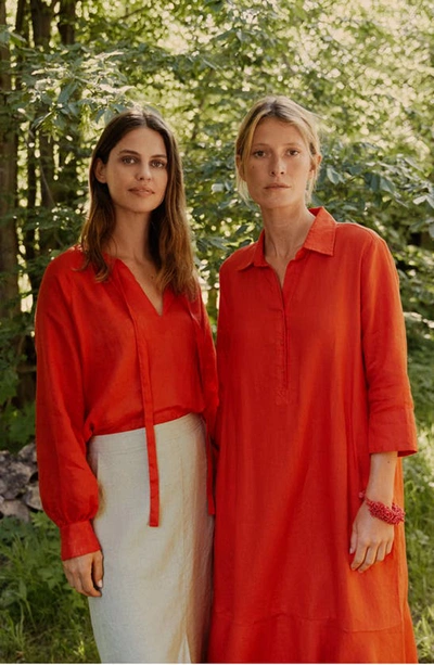 Masai Copenhagen Masalud Linen Skirt In Natural