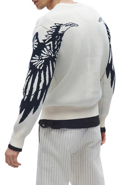 Shop Rag & Bone Haydon Stripe Cotton Pants In White Stripe