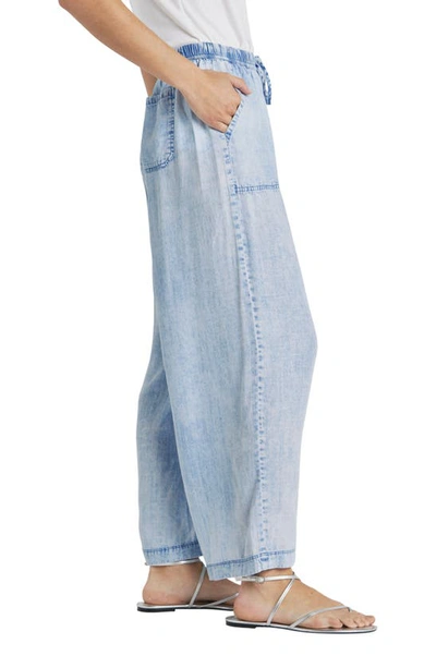 Splendid Angie Lyocell Palazzo Pants In Bleached Indigo