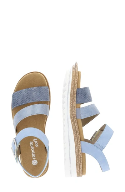 Shop Remonte Jocelyn 55 Platform Sandal In Adria/ Bleu/ Aqua