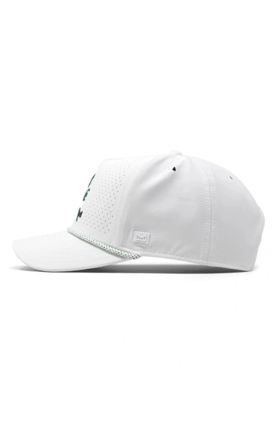Shop Melin Odyssey Links Hydro Performance Snapback Hat In White/ Green