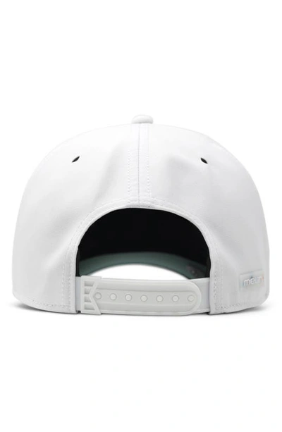 Shop Melin Odyssey Links Hydro Performance Snapback Hat In White/ Green