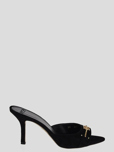 Shop Elisabetta Franchi Sandals In Black