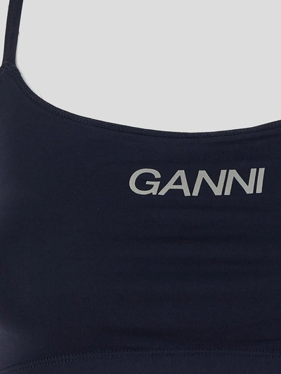 Shop Ganni T-shirts And Polos In Skycaptain