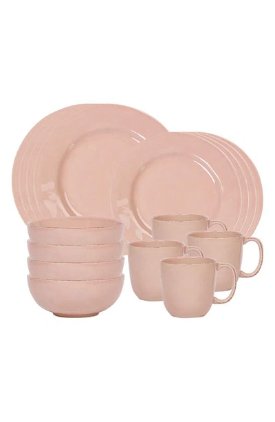 Shop Juliska Puro 16-piece Dinnerware Set In Blush