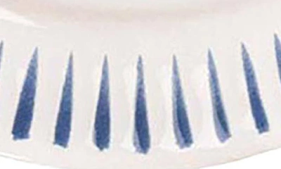 Juliska Sitio Stripe Delft Blue Dinner Plate In Delft Blue