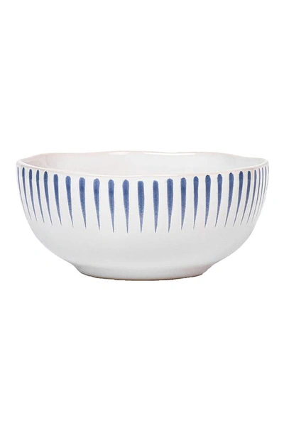 Shop Juliska Sitio Stripe Cereal Bowl In Delft Blue