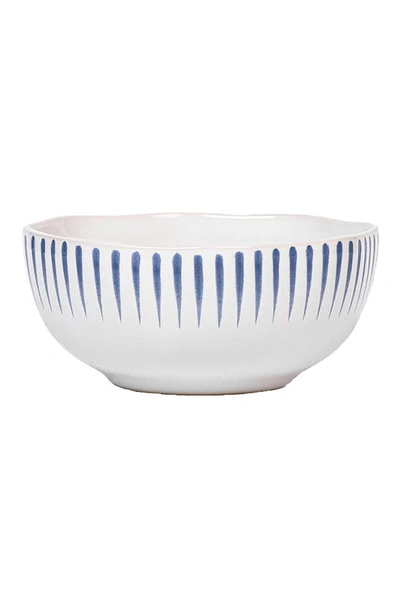 Juliska Sitio Stripe Delft Blue Cereal/ice Cream Bowl In Delft Blue