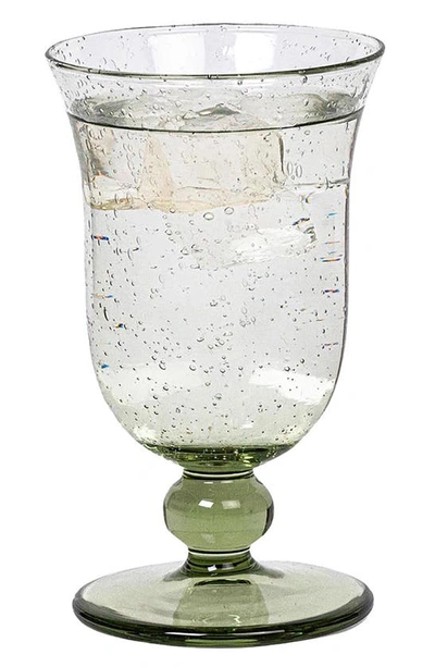 Juliska Provence Glass Goblet In Basil