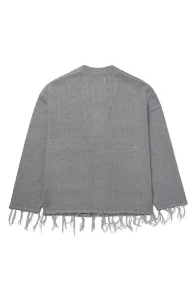 Shop Honor The Gift Heritage Fringe Cardigan In Stone