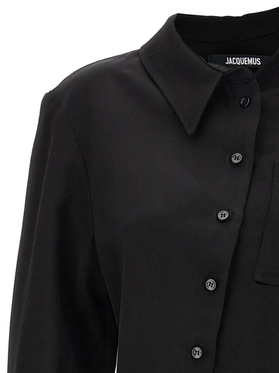 Shop Jacquemus 'la Chemise Pablo' Shirt In Black