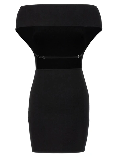 Shop Jacquemus 'la Robe Cubista' Dress In Black