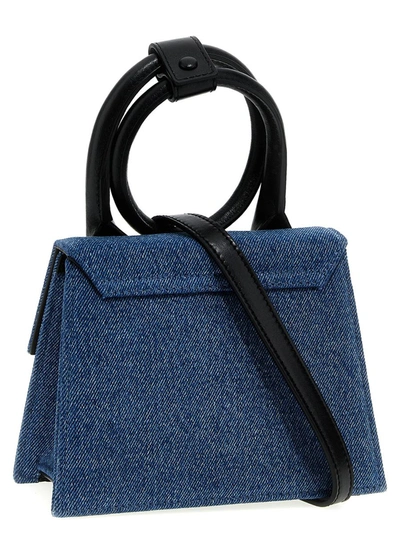 Shop Jacquemus 'le Chiquito Noeud' Handbag In Blue